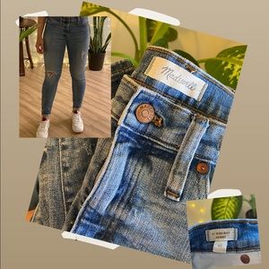 Madewell Denim: High Waisted Slightly Distressed